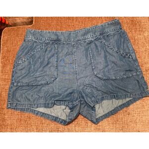 Carve Designs ladies  Jamie Short rayon Shorts sz 14 Dark Chambray‎